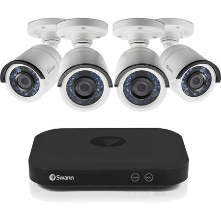 Swann 8 Channel 5MP Super HD DVR with 2TB HDD and 4x 5MP Outdoor Bullet Cameras