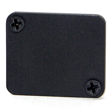Switchcraft Mounting Hole Cover Plate with 2x 4-40 Mounting Screws, 1 Space