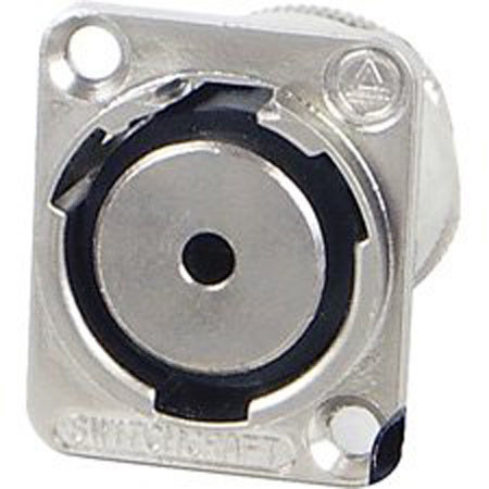 Switchcraft 3.5mm TS to 1/8" Stereo Solder Contact Jack, Nickel