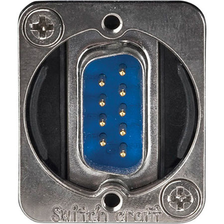 Switchcraft EH 9-Pin Male to 9-Pin Female DSUB Connector, Nickel