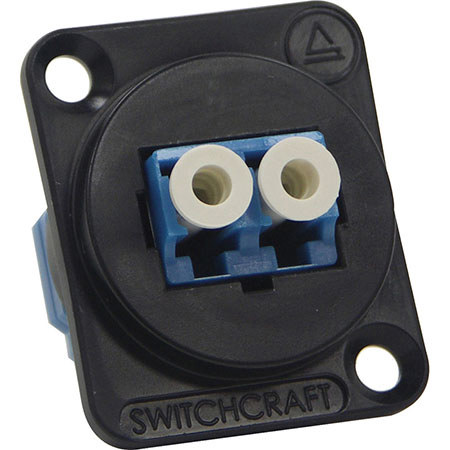 Switchcraft LC Type Fiber Optic Connector with 4-40 Mounting Screws, Single-Mode