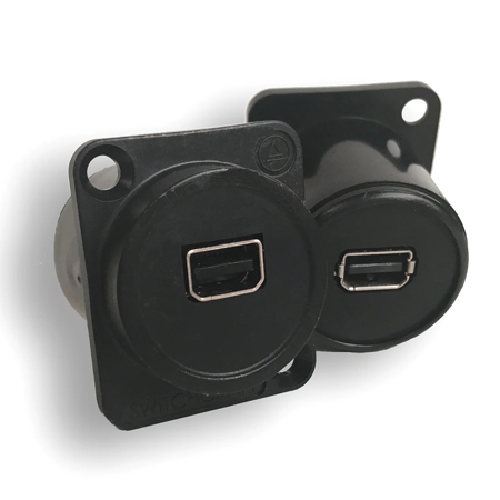 Switchcraft EH Series Panel Mount Mini Displayport to Mini Displayport Feedthru Connector