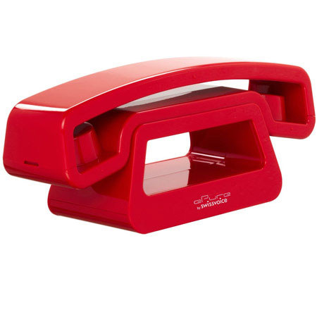Swissvoice ePure DECT 6.0 Expandable Cordless Analog Phone, Red