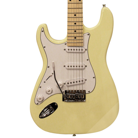 Sawtooth ES Left-Handed Electric Guitar, Vintage Cream with White Pickguard