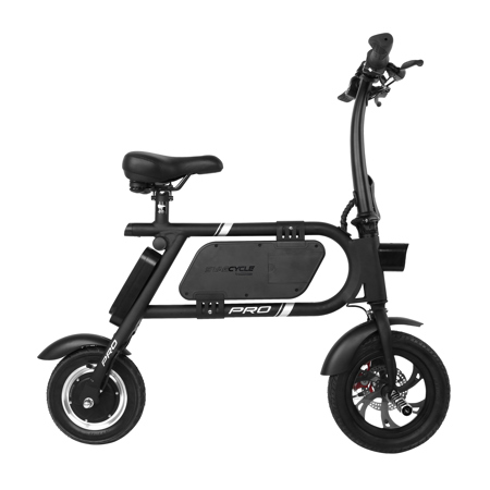Swagtron Swagcycle Pro Folding Electric Scooter, 18mph Top Speed, Black