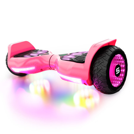 Swagtron Swagboard T580 Warrior Bluetooth Hoverboard, 7.5mph Top Speed, Pink