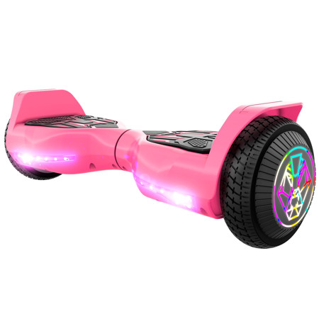 Swagtron Swagboard T580 Twist Hoverboard with Led Wheels, 6mph Top Speed, Pink