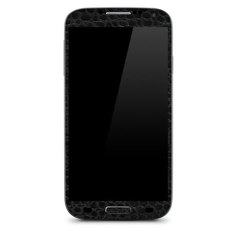 SlickWraps Alligator Leather Wrap for Samsung Galaxy S4, Black