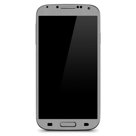 SlickWraps Wrap Skin for Samsung Galaxy S4, Brushed Steel