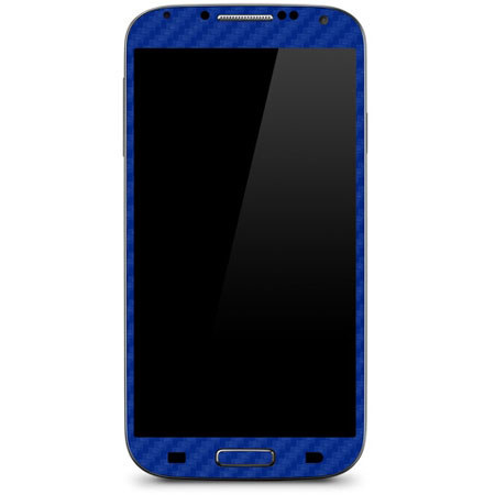 SlickWraps Carbon Fiber for Samsung Galaxy S4, Blue