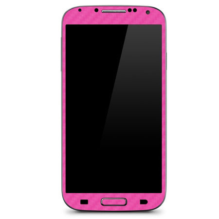 SlickWraps Carbon Fiber Skin for Samsung Galaxy S4, Pink