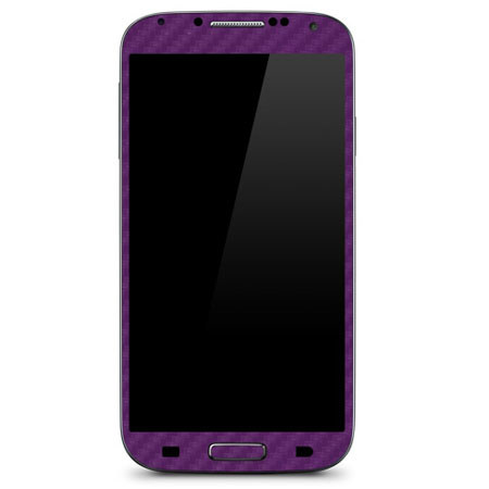 SlickWraps Carbon Fiber Skin for Samsung Galaxy S4, Purple