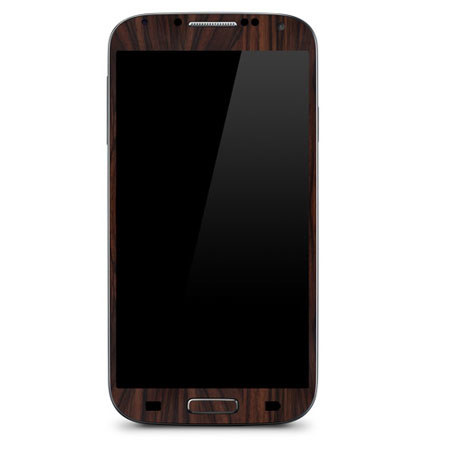 SlickWraps Wood Skin Case for Samsung Galaxy S4, Ebony