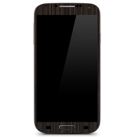 SlickWraps Wood Skin Case for Samsung Galaxy S4, Gold Flake/Ebony