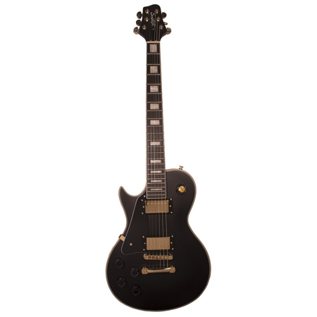 Sawtooth Heritage Series Left Handed Electric Guitar Ebony Satin