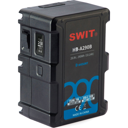 SWIT Electronics HB-A290B 290Wh 28.8V 10005mAh Lithium-ion B-Mount Battery with Built-In LED Flashlight