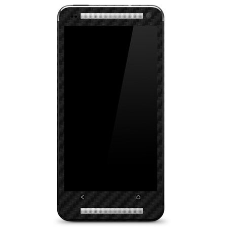 SlickWraps Carbon Fiber Skin for HTC One, Black