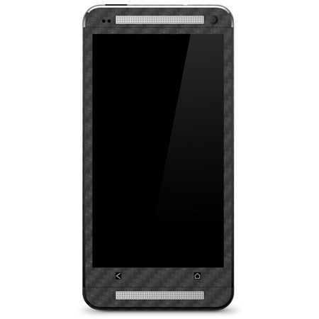 SlickWraps Carbon Fiber Skin for HTC One, Gun Metal