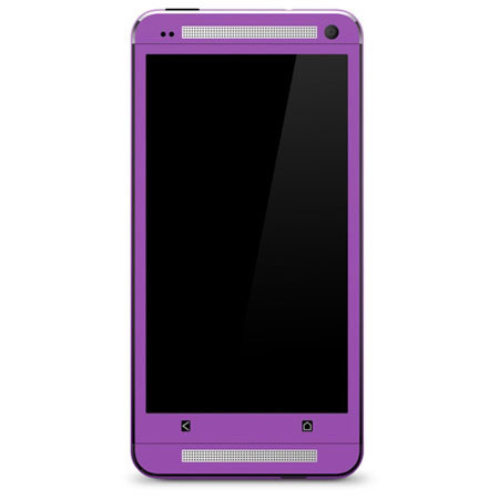 SlickWraps Carbon Fiber Skin for HTC One, Purple