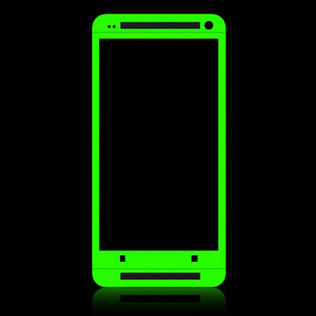 SlickWraps Glow Series Wrap for HTC One, Green