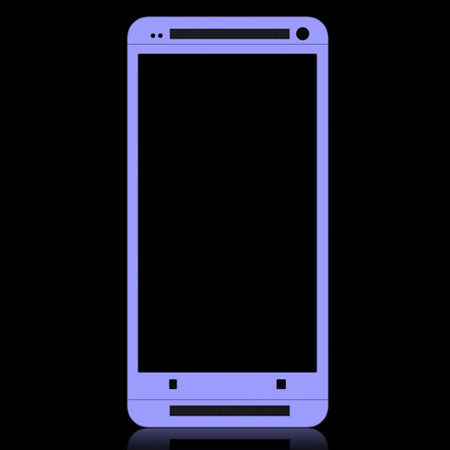 SlickWraps Glow Skin for HTC One, Purple