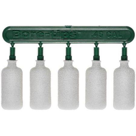 Swab-its Bore-tips, .45/11.5mm Cal Reusable Foam Cleaning Tips, 8/32 Threads