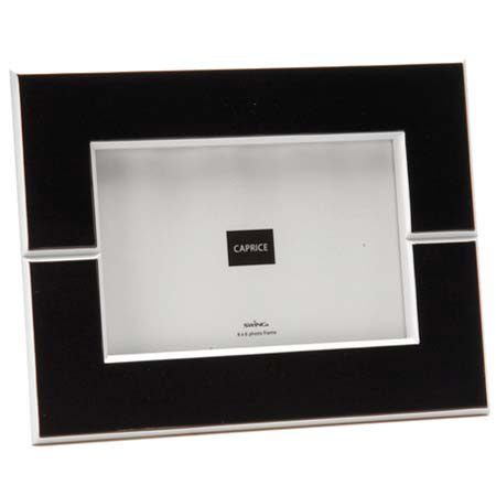 Swing Caprice Wood Frame for A 4x6in Photo, Black/White
