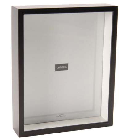 Swing Chroma Wood Shadow Frame, White Interior, 8x10in