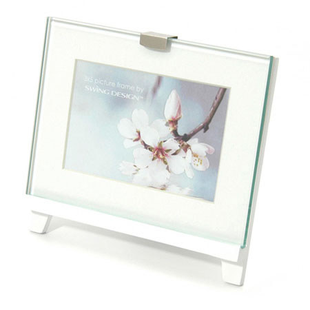Swing Easel Frame Wood Picture Frame w/Easel Style Stand f/One 3.5x5" Photo