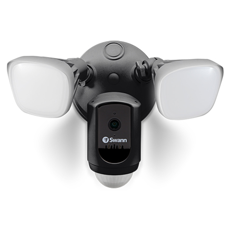 Swann Wi-Fi 1080p Outdoor Floodlight Security Camera, Black - Refurbished By Swann