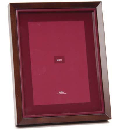 Swing Milo Wood Frame,Bordeaux Accent, 5x7in Photo