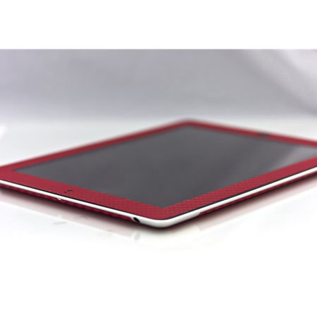 SlickWraps Carbon Fiber Full Body Wrap for iPad 2, Red