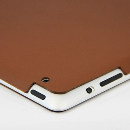 Slickwraps Medium Brown Leather Wrap for Apple iPad 2