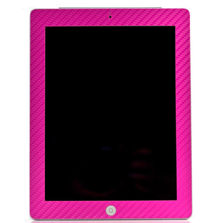 SlickWraps Carbon Fiber Wrap for iPad 3 & 4, Pink