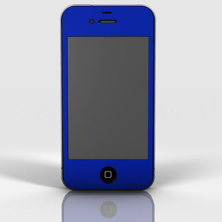 Slickwraps Color Collection Full Body Wrap for iPhone 4/4s, Blue