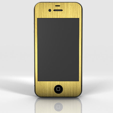 SlickWraps Brushed Gold Full Body Wrap for iPhone 4/4S
