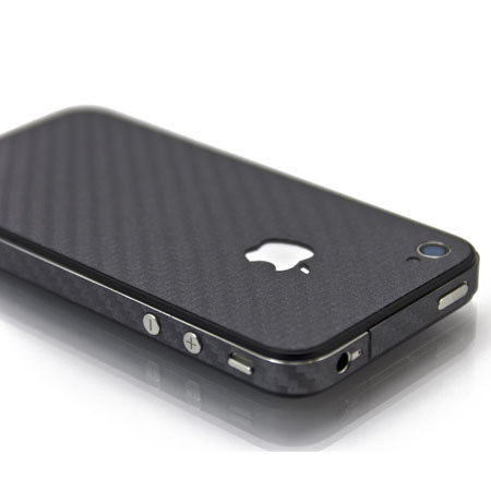 Slickwraps Black Carbon Fiber Full Body Wrap for iPhone 4/4s