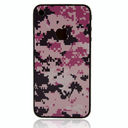 SlickWraps Camo Series Wrap for iPhone 4/4S, Pink