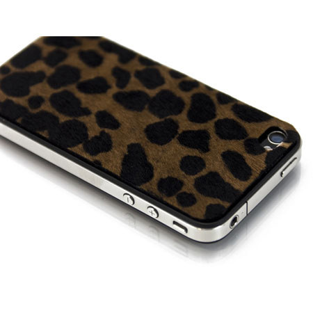 SlickWraps Fur Series Protective Film for iPhone 4/4S, Amur Leopard