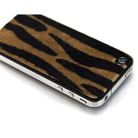 SlickWraps Fur Series Protective Film for iPhone 4/4S, Siberian Tiger