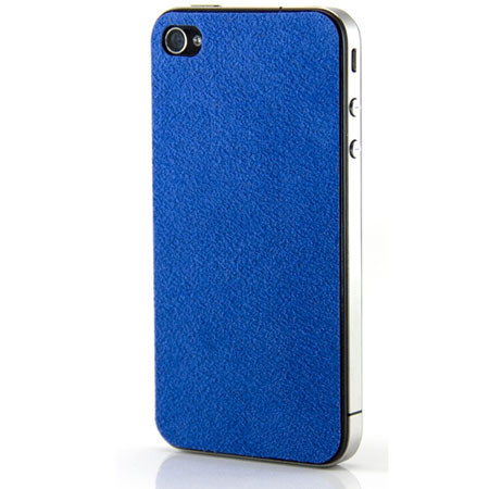 SlickWraps Gamuza Ultrasuede Wrap for iPhone 4, Blue