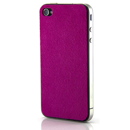 SlickWraps Gamuza Ultrasuede Wrap for iPhone 4, Fusia
