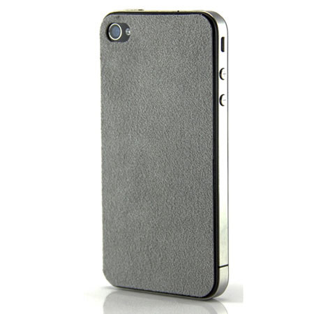SlickWraps Gamuza Ultrasuede Wrap for iPhone 4/4S, Gray