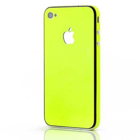 Slickwraps Glow-in-the-dark Full Body Wrap for iPhone 4, Vivid Yellow