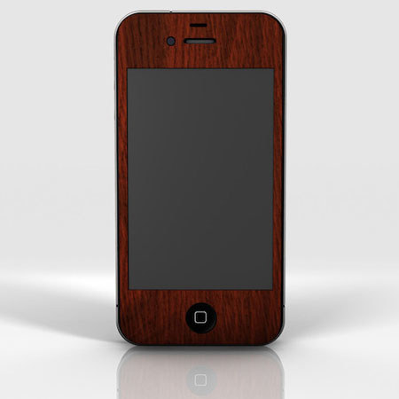 Slickwraps Mahogany Wood Full Body Wrap for iPhone 4/4s