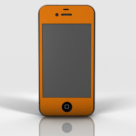 Slickwraps Color Collection Full Body Wrap for iPhone 4/4s, Orange