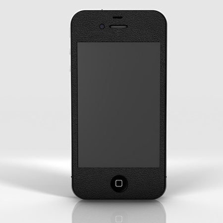 SlickWraps Black Pigskin Leather Wrap for iPad4/4S