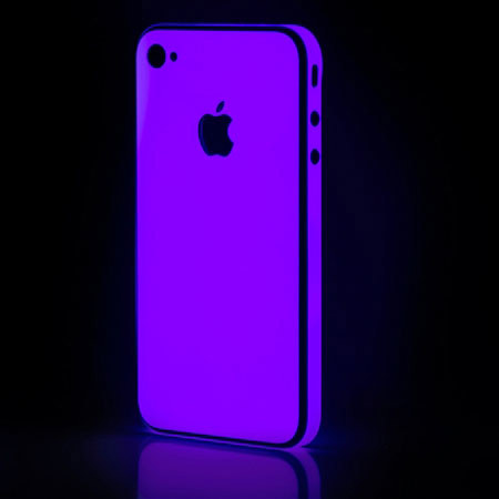 SlickWraps Vivid Glow Wrap for iPhone 4/4S, Purple