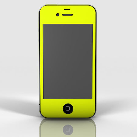 Slickwraps Color Collection Full Body Wrap for iPhone 4/4s, Yellow