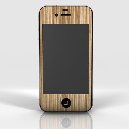 Slickwraps Zebra Wood Full Body Wrap for iPhone 4/4s